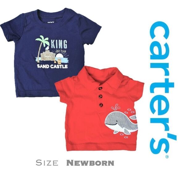 Carters Beach Shirt Bundle (Newborn) - Picture 1 of 11